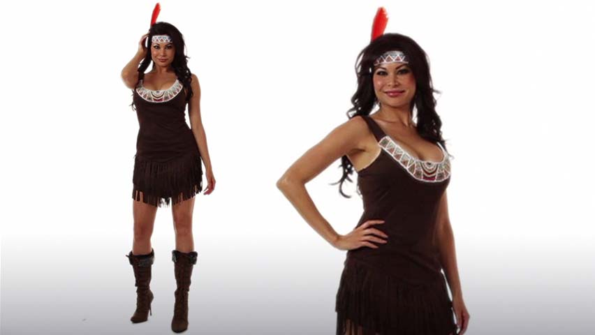 Plus Size Sexy Pocahontas Costume 1589